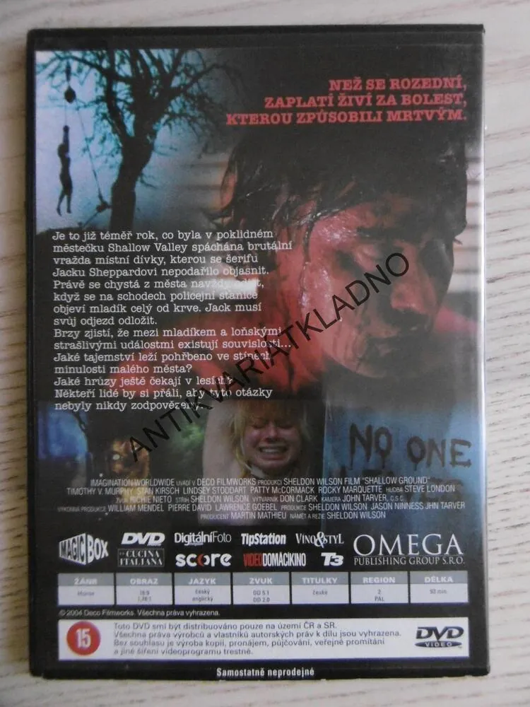 KRVAVÉ STOPY, DVD FILM