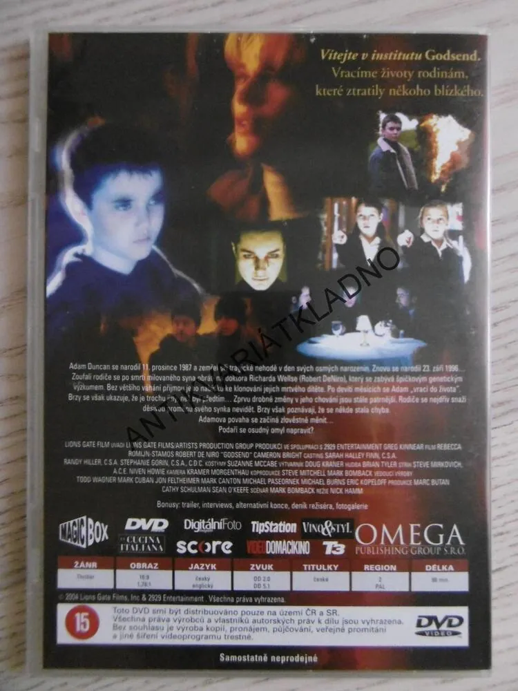 GODSEND, ROBERT DE NIRO, DVD FILM