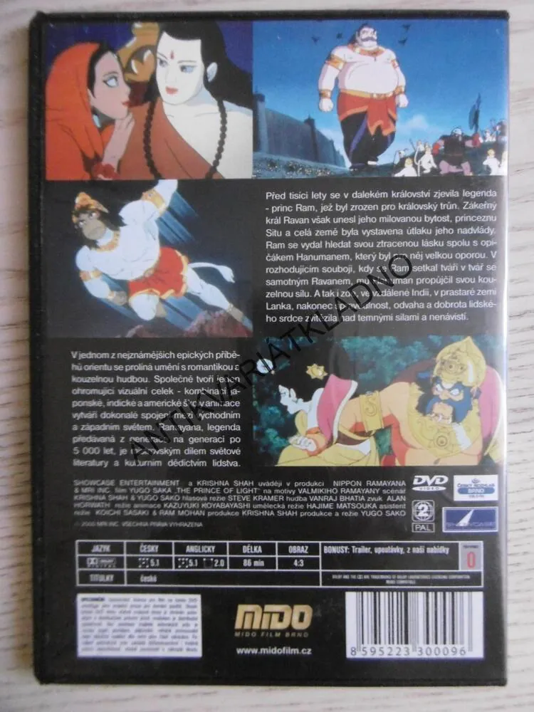 LEGENDA O PRINCI RAMOVI, RAMAYANA, DVD FILM