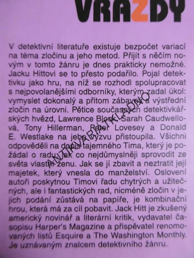 UMĚNÍ VRAŽDY, JACK HITT, **an