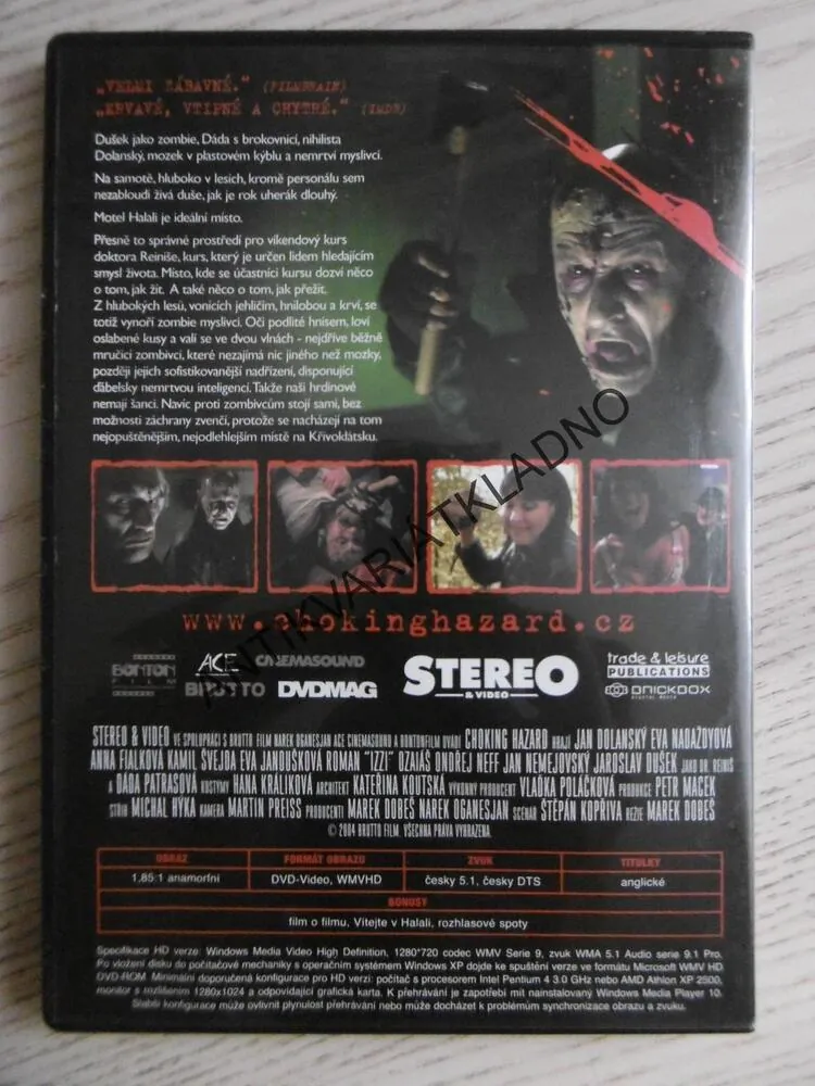 CHOKING HAZARD, DVD FILM 