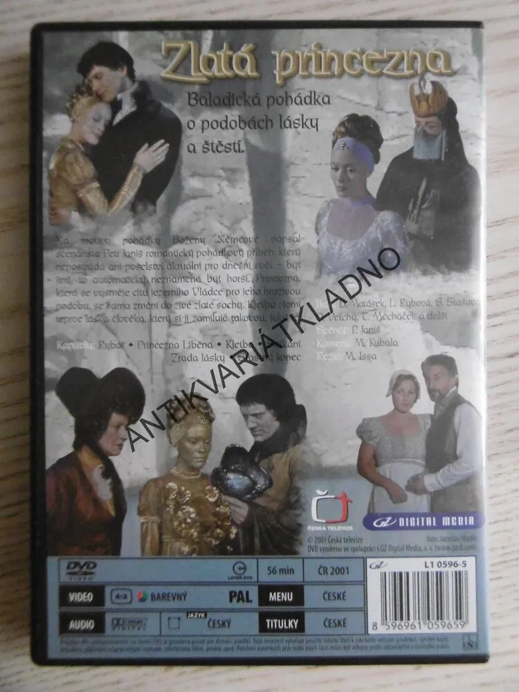 ZLATÁ PRINCEZNA, DVD FILM