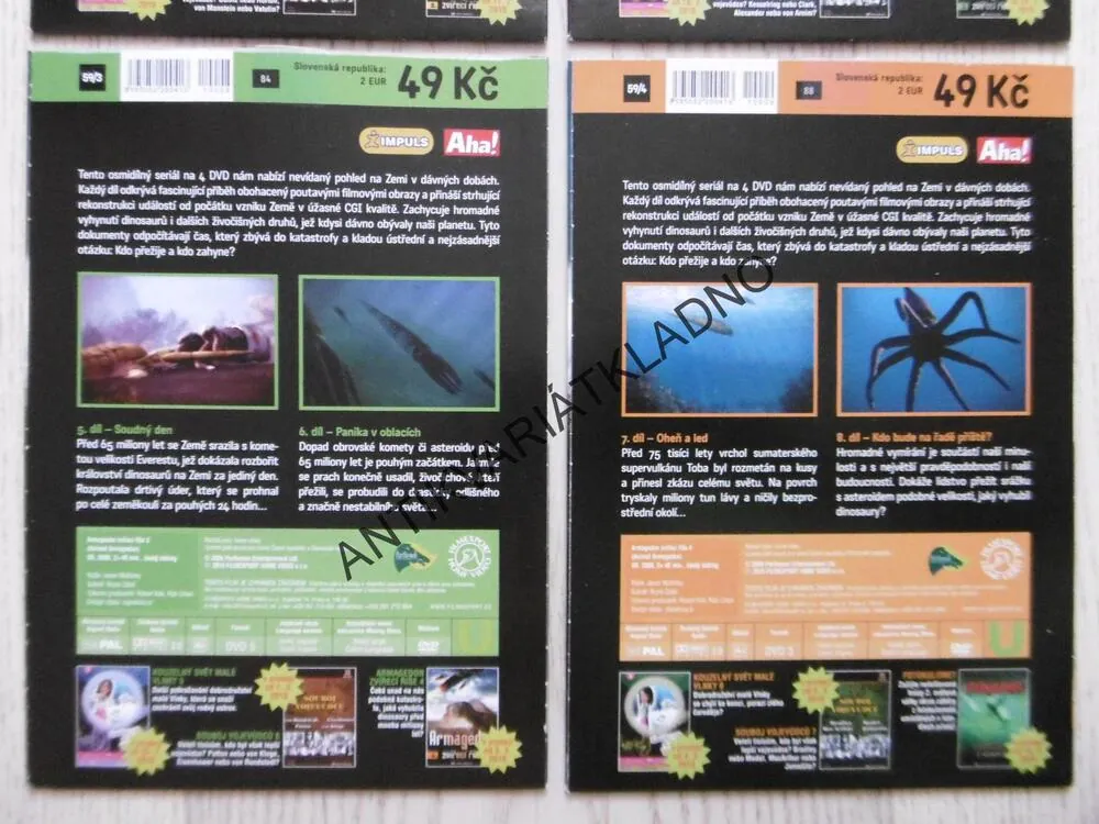 ARMAGEDON 1-4, DVD FILM DOKUMENT