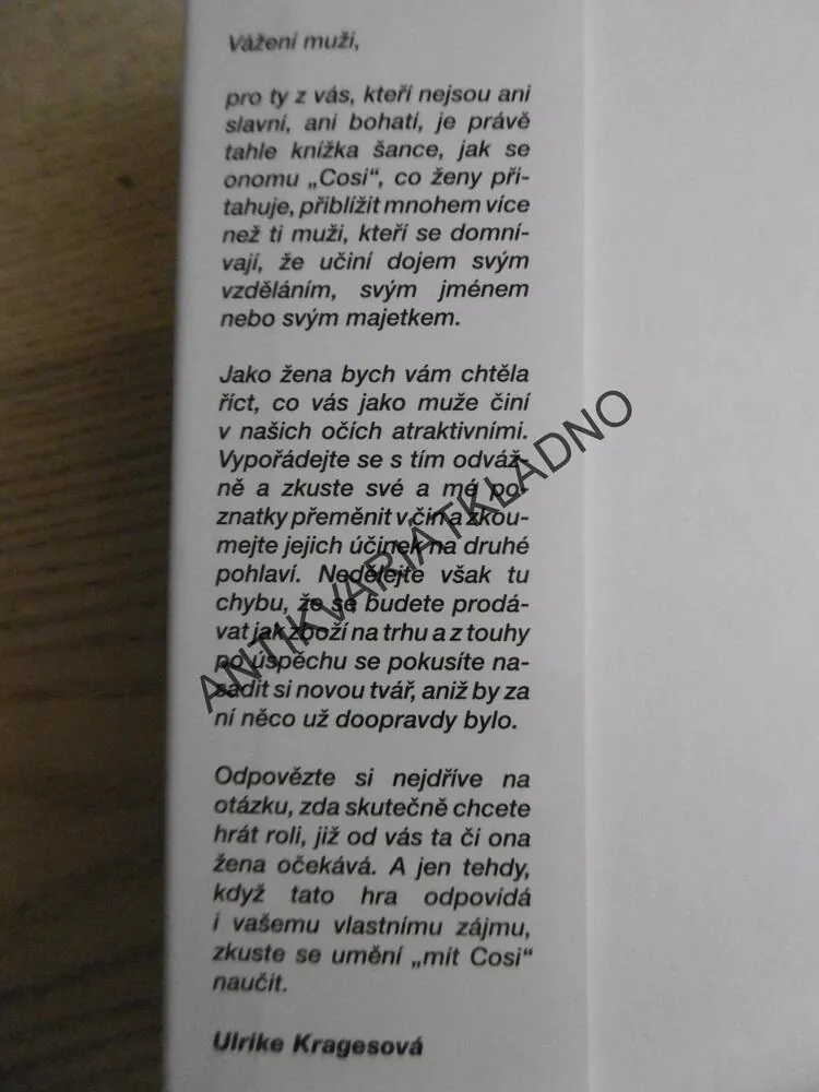 MUŽI S ÚROVNÍ, JAK MÍT ÚSPĚCH U ŽEN, ULRIKE KRAGESOVÁ, **an