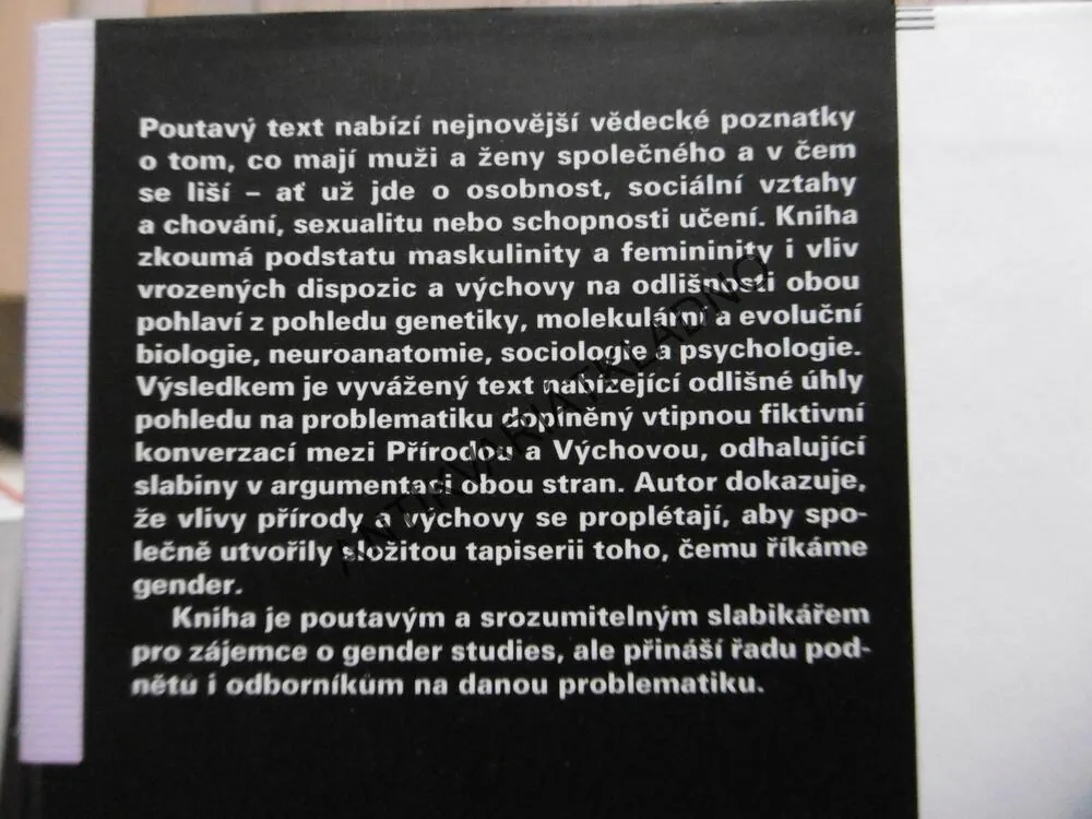 POHLAVÍ, PŘÍRODA A VÝCHOVA, RICHARD A. LIPPA, **an