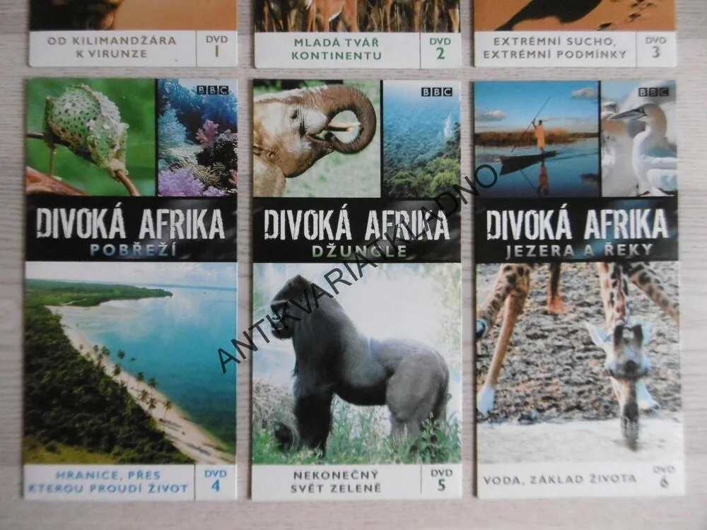 DIVOKÁ AFRIKA 1-6, DVD FILM DOKUMENT