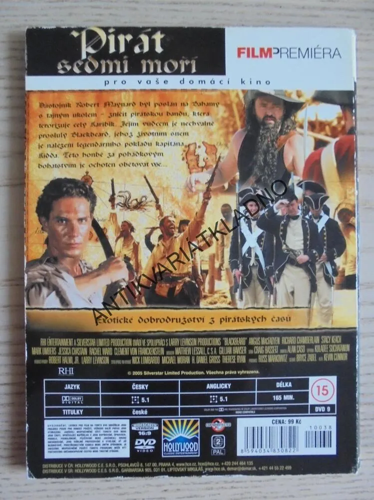PIRÁT SEDMI MOŘÍ, DVD FILM