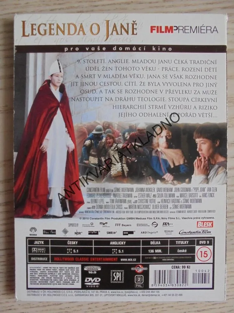 LEGENDA O JANĚ, DVD FILM