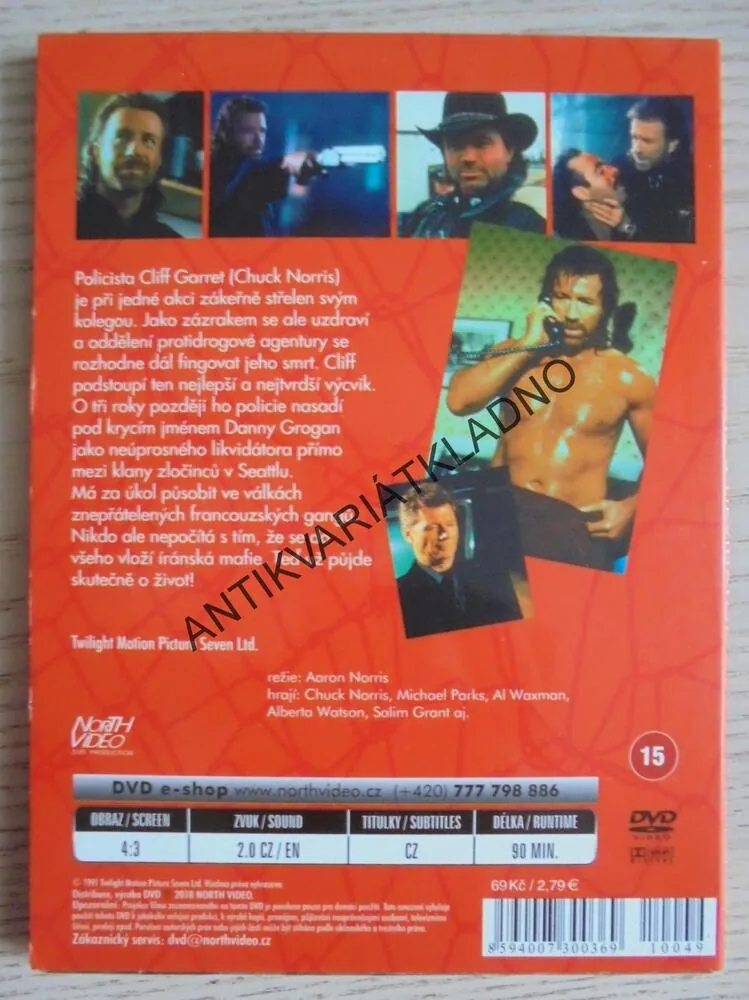 HITMAN 3, LIKVIDÁTOR, CHUCK NORRIS, DVD FILM