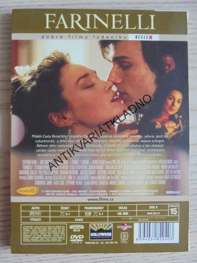 FARINELLI, GERARD CORBIAU, DVD FILM