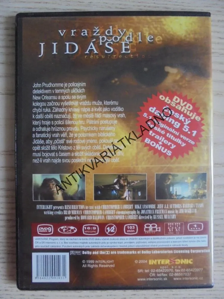 VRAŽDY PODLE JIDÁŠE, CH. LAMBERT, DVD FILM