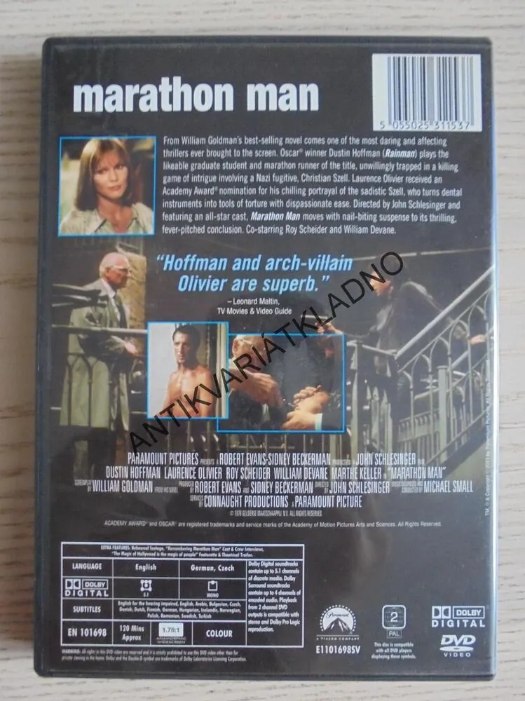 MARATHON MAN, DUSTIN HOFFMAN, DVD FILM