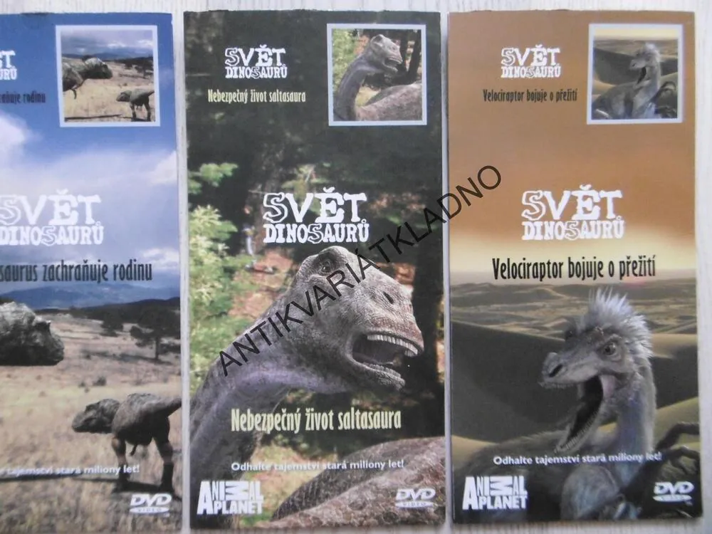 SVĚT DINOSAURŮ, 1-4, DVD FILM DOKUMENT
