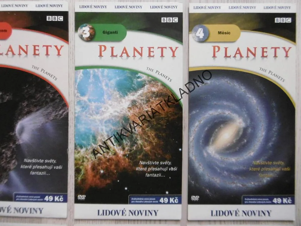 PLANETY, 1-8, BBC, DVD FILM DOKUMENT