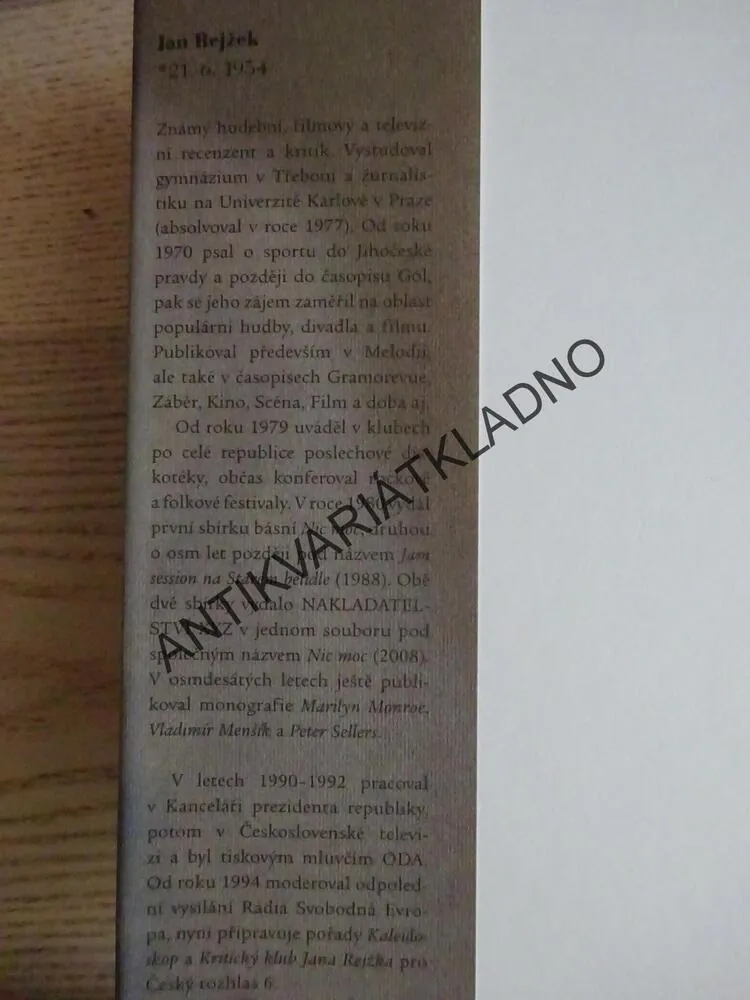 Z MÉHO DENÍČKU 2: 2003-2009, JAN REJŽEK, **an