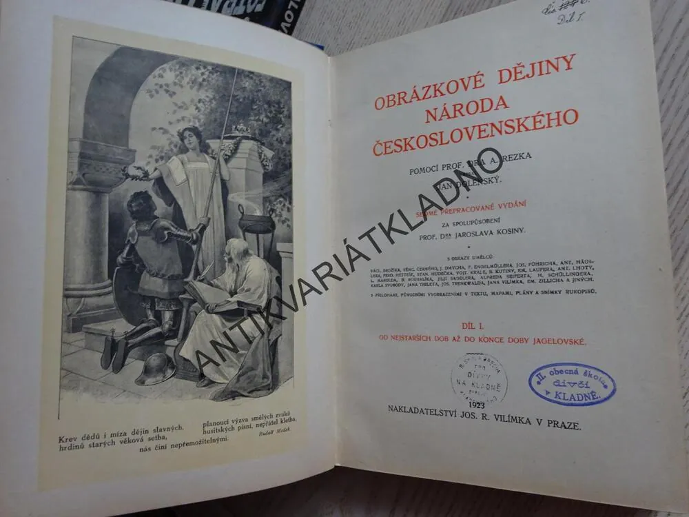 OBRÁZKOVÉ DĚJINY NÁRODU ČESKOSLOVENSKÉHO, 1. DÍL, REZEK, DOLENSKÝ, **an