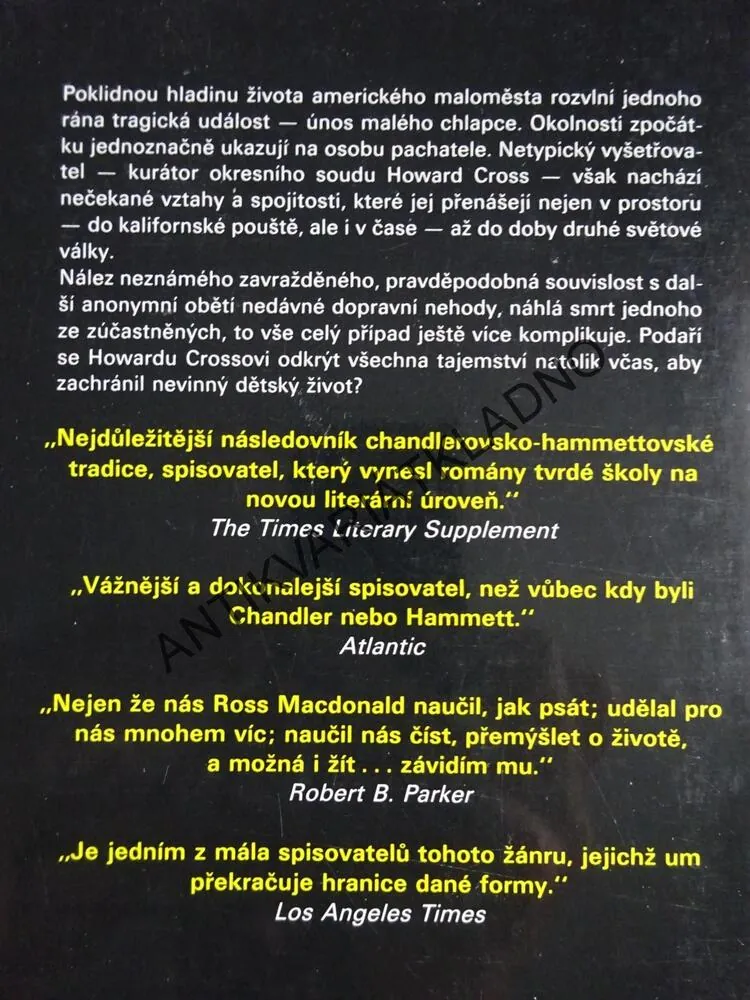 SETKÁNÍ V MÁRNICI, ROSS MACDONALD, **an