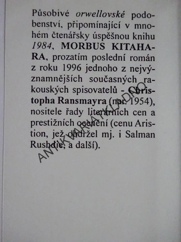 MORBUS KITAHARA, CHRISTOPH RANSMAYR, **an