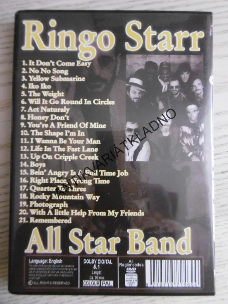 RINGO STARR, ALL STAR BAND, DVD HUDBA