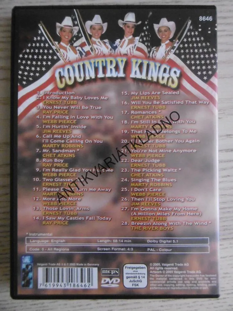 COUNTRY KINGS, DVD HUDBA
