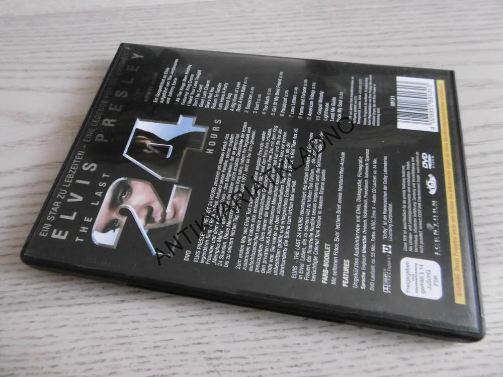 ELVIS PRESLEY, THE LAST 24 HOURS, POSLEDNÍCH 24 HODIN, DVD HUDBA