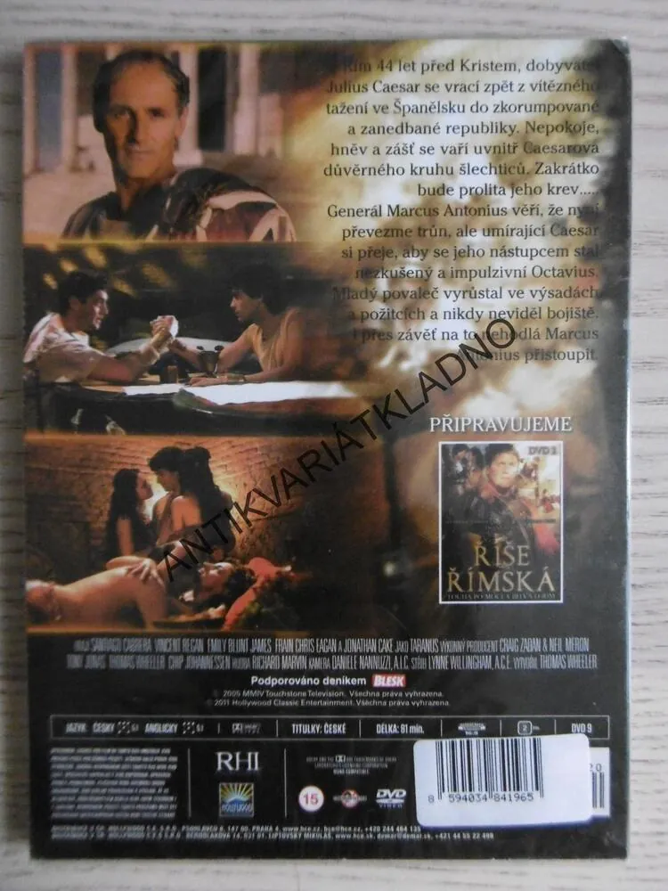 ŘÍŠE ŘÍMKÁ, TOUHA PO MOCI A BITVA O ŘÍM, DVD FILM