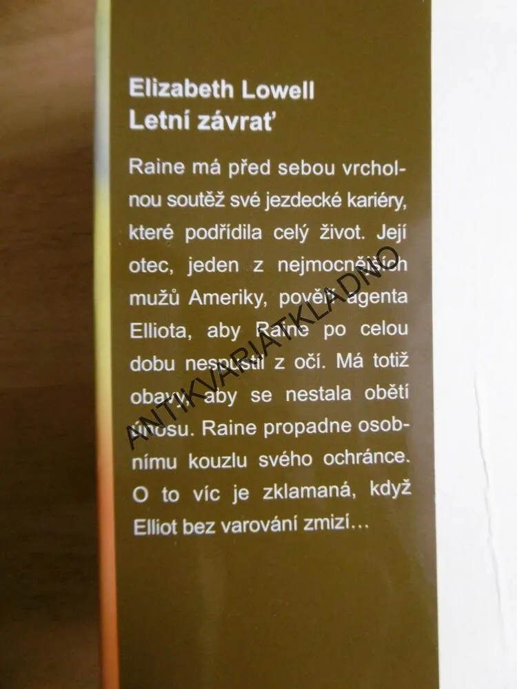 LETNÍ ZÁVRAŤ, ELIZABETH LOWELL, 