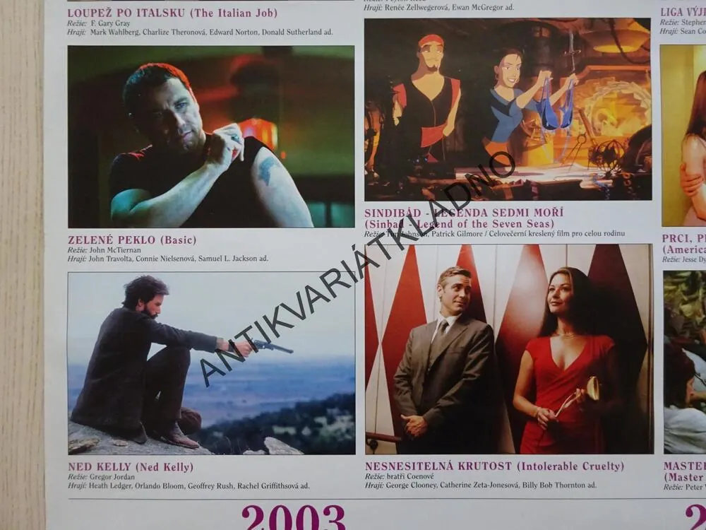 BONTON FILM, 2003-2004, RUSSEL CROWE, ANGELINA JOLIE, JOHN TRAVOLTA, PLAKÁT 3B