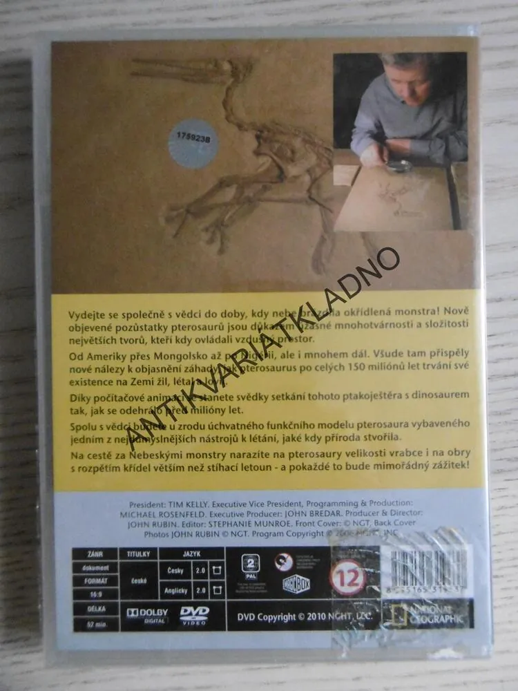 NEBESKÁ MONSTRA, NATIONAL GEOGRAPHIC, DVD FILM DOKUMENT