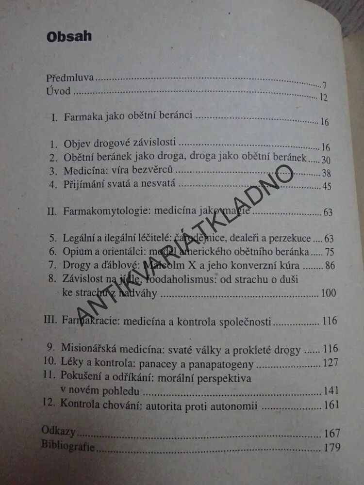 CEREMONIÁLNÍ CHEMIE, THOMAS SZASZ, **an