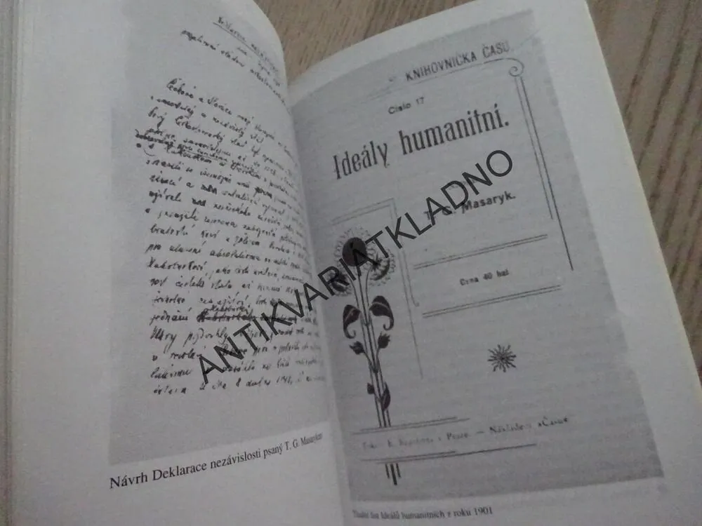 POSELSTVÍ TGM, A. VANĚK, **an