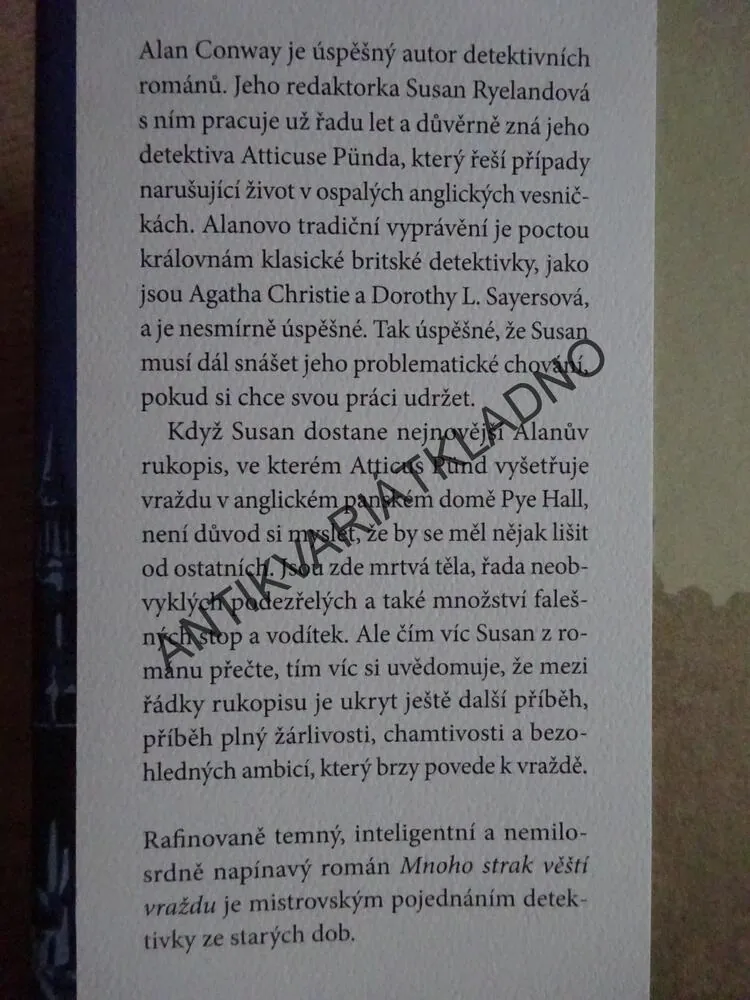 MNOHO STRAK VĚŠTÍ VRAŽDU, ANTHONY HOROWITZ, **an