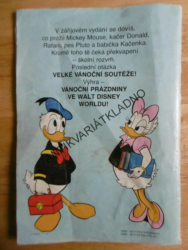 MICKEY MOUSE, KOMIKS, DISNEY, 8/1991