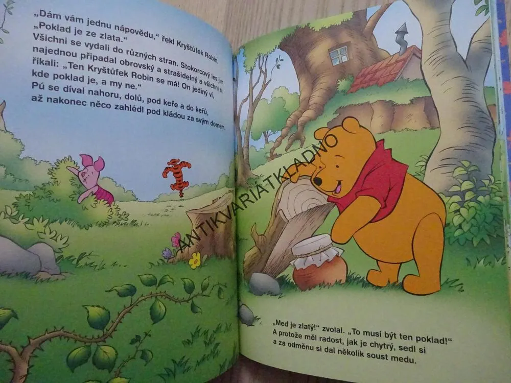 ZLATÝ POKLAD, MEDVÍDEK PÚ, WALT DISNEY, **an