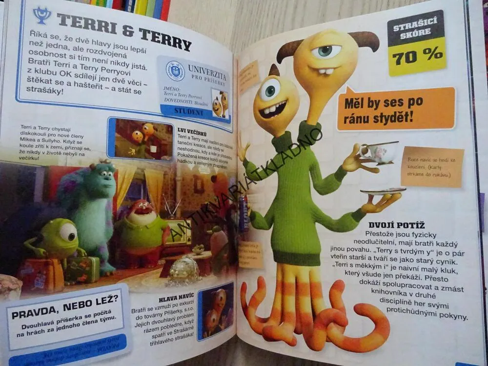 PŘÍŠERKY S.R.O., UNIVERZITA PRO PŘÍŠERKY, PIXAR, DISNEY, **an