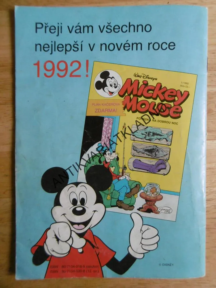 MICKEY MOUSE, KOMIKS, DISNEY, 12/1991