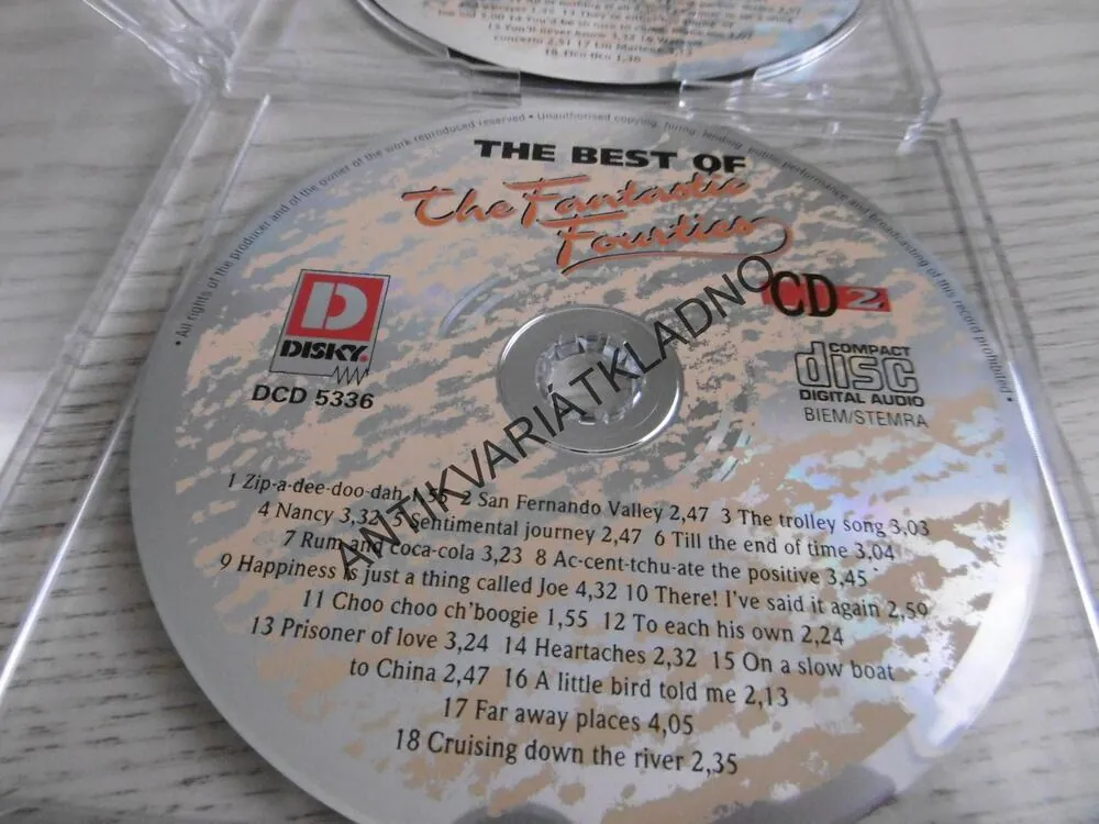 THE BEST OF THE FANTASTIC FOURTIES, 2 X CD HUDBA