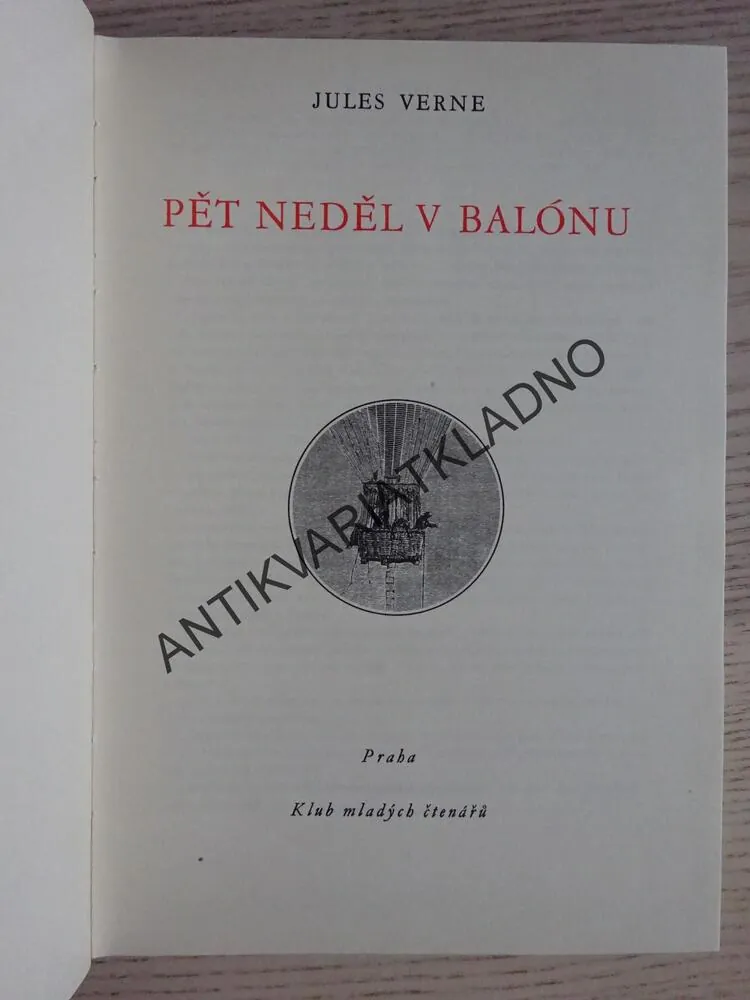 PĚT NEDĚL V BALÓNU, JULES VERNE, 1969, **an