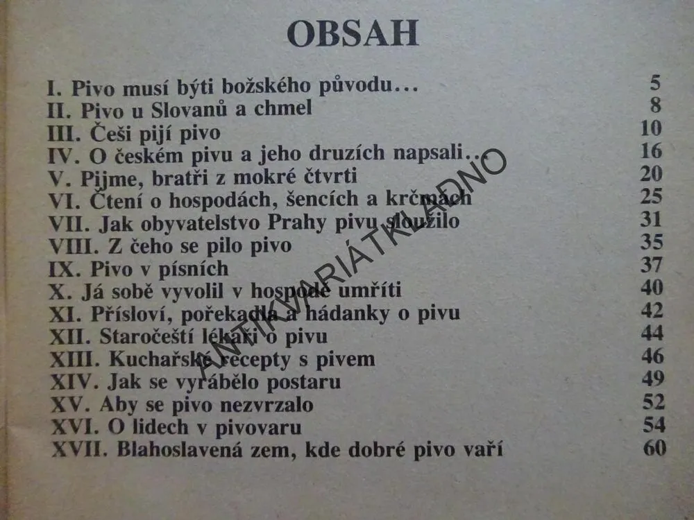 ČTENÍ O PIVU, PAVEL BENEDIKT, NEPRAKTA, **an
