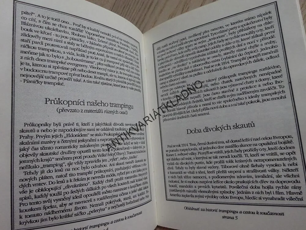 OHLÉDNUTÍ ZA HISTORIÍ TRAMPINGU A CESTOU K SOUČASNOSTI, KAPITOLY, KTERÉ ZAUJMOU