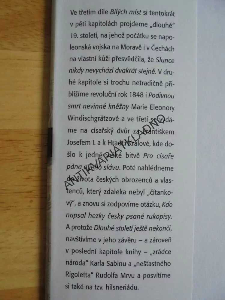 BÍLÁ MÍSTA ČESKÉ HISTORIE 3, 19.STOLETÍ, JIŘÍ BÍLEK