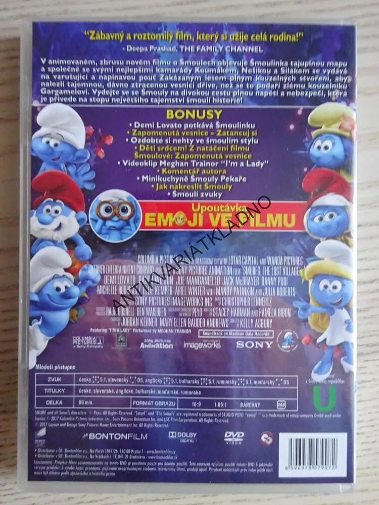 ŠMOULOVÉ: ZAPOMENUTÁ VESNICE, DVD FILM