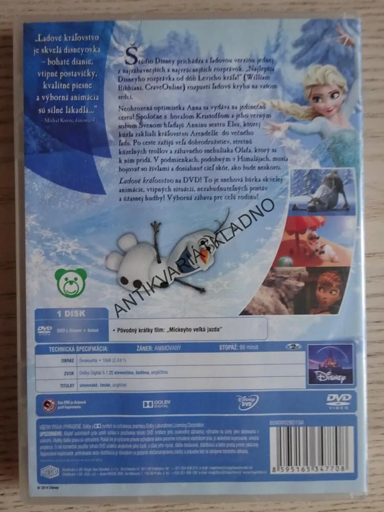 LEDOVÉ KRÁLOVSTVÍ, DVD FILM 