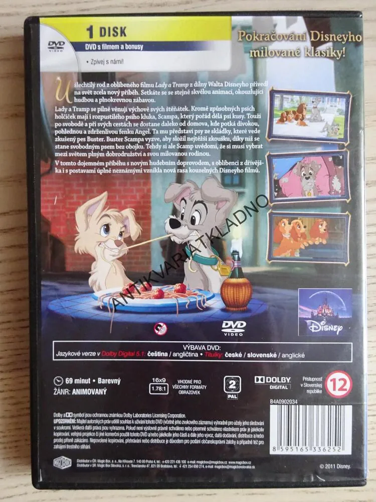 LADY A TRAMP II, SCAMPOVO DOBRODRUŽSTVÍ, DVD FILM