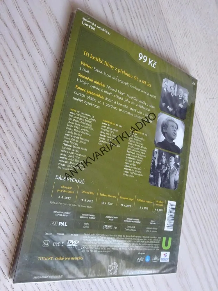 VĚŠTEC, SKLENĚNÁ OBLAKA, KONEC JASNOVIDCE, DVD FILM