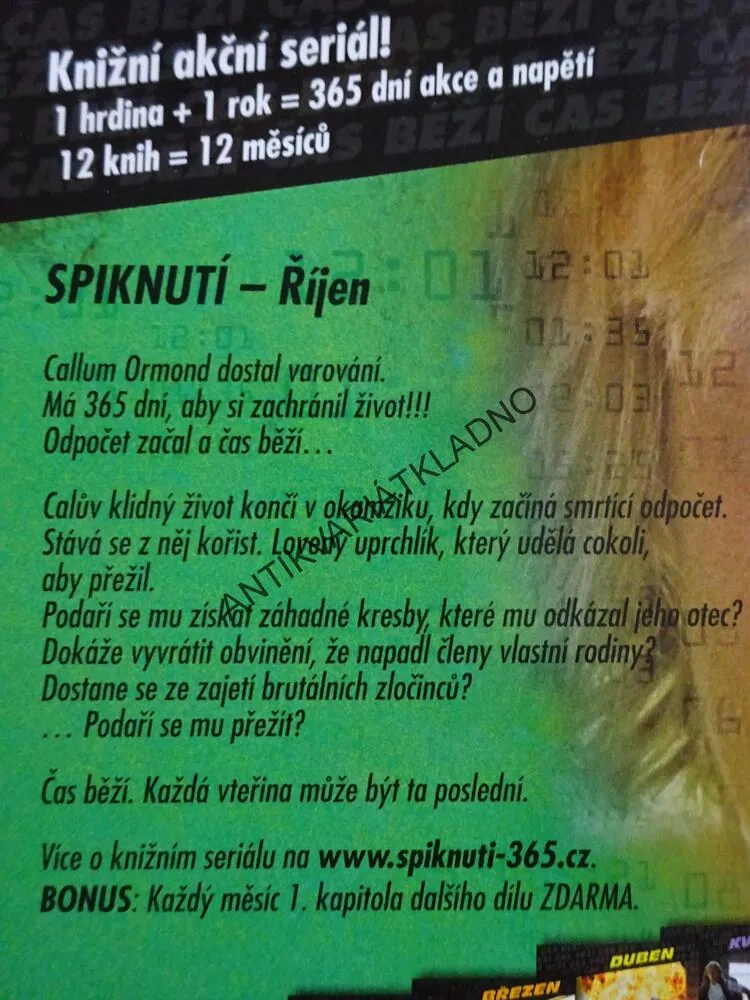 SPIKNUTÍ 365, ŘÍJEN, GABRIELLE LORD, **an
