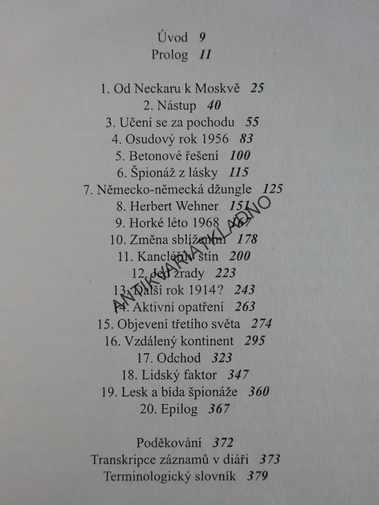 ŠÉF ŠPIONÁŽE V TAJNÉ VÁLCE, VZPOMÍNKY, MARKUS WOLF, **an