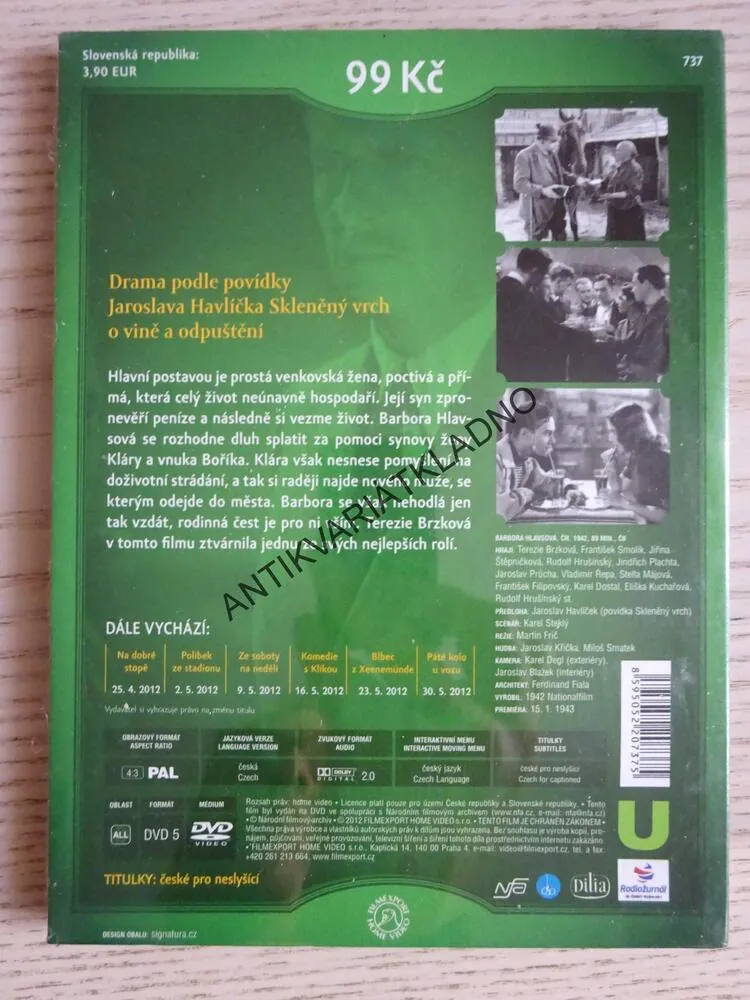 BARBORA HLAVSOVÁ, DVD FILM 