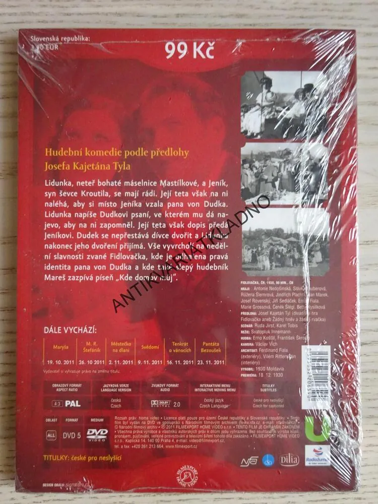 FIDLOVAČKA, DVD FILM 