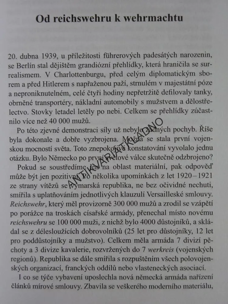 HISTORIE NĚMECKÉ ARMÁDY, EDICE HISTORIE A VOJENSTVÍ, **an